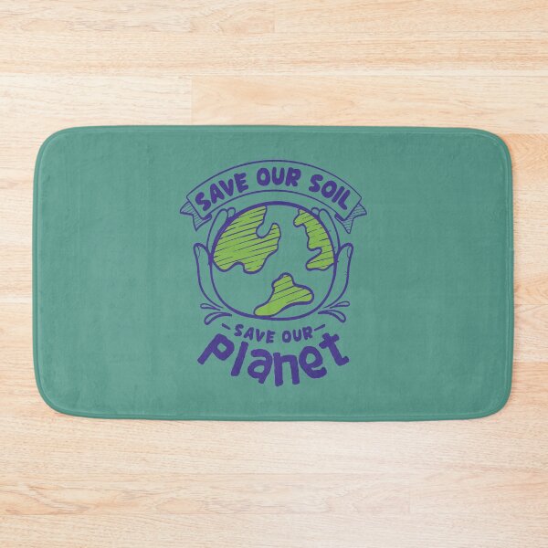 Item preview, SAVE OUR SOIL SAVE OUR PLANET Minimalist Save the Soil Save the Earth eco-friendly design for nature lover, Save Soil Movement, Green Planet, Mother Earth Souvenir designed and sold by zenturtlemerch.