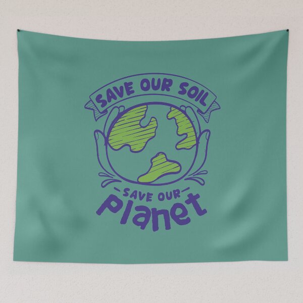 Item preview, SAVE OUR SOIL SAVE OUR PLANET Minimalist Save the Soil Save the Earth eco-friendly design for nature lover, Save Soil Movement, Green Planet, Mother Earth Souvenir designed and sold by zenturtlemerch.