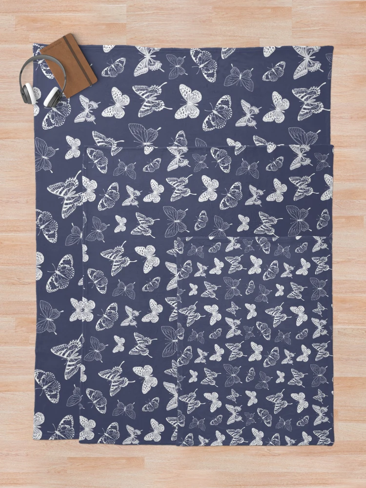 Thumbnail 5 of 6, Throw Blanket, Butterfly Pattern designed and sold by KP-Pattern.