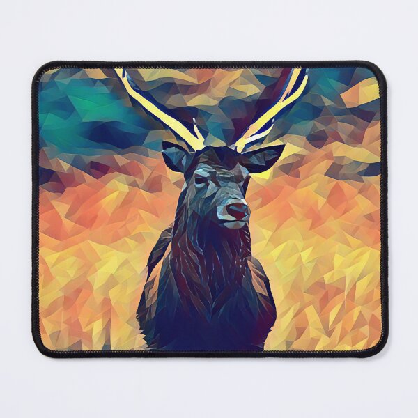 Item preview, Beautiful Antler Wild Deer Poly Art designed and sold by KA DESIGNS.