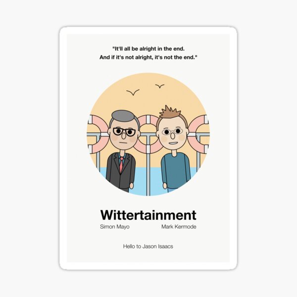Kermode And Mayo Wittertainment Minimalist Art Sticker