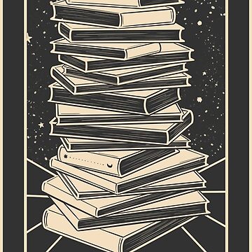 Artwork thumbnail, Bookish Tarot - The TBR (Black Edition) by indiebookster