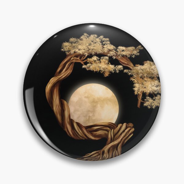 Item preview, Enso Zen Circle Bonsai Tree  designed and sold by k9printart.