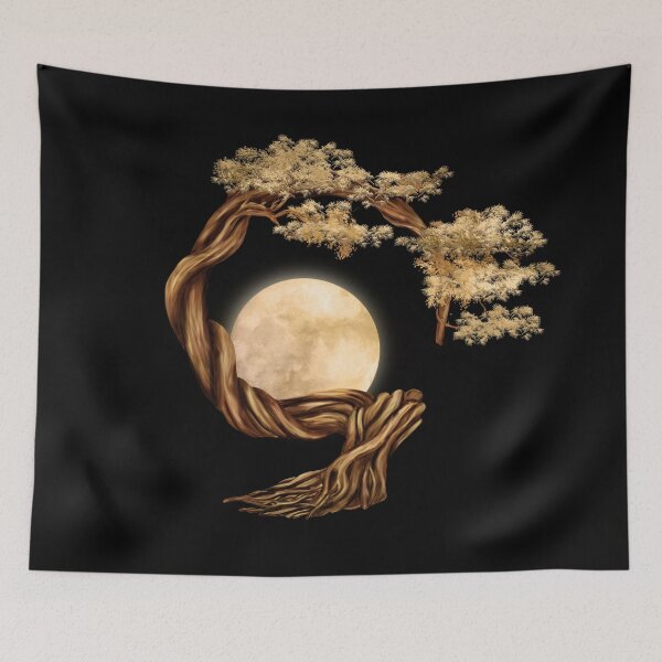 Item preview, Enso Zen Circle Bonsai Tree  designed and sold by k9printart.