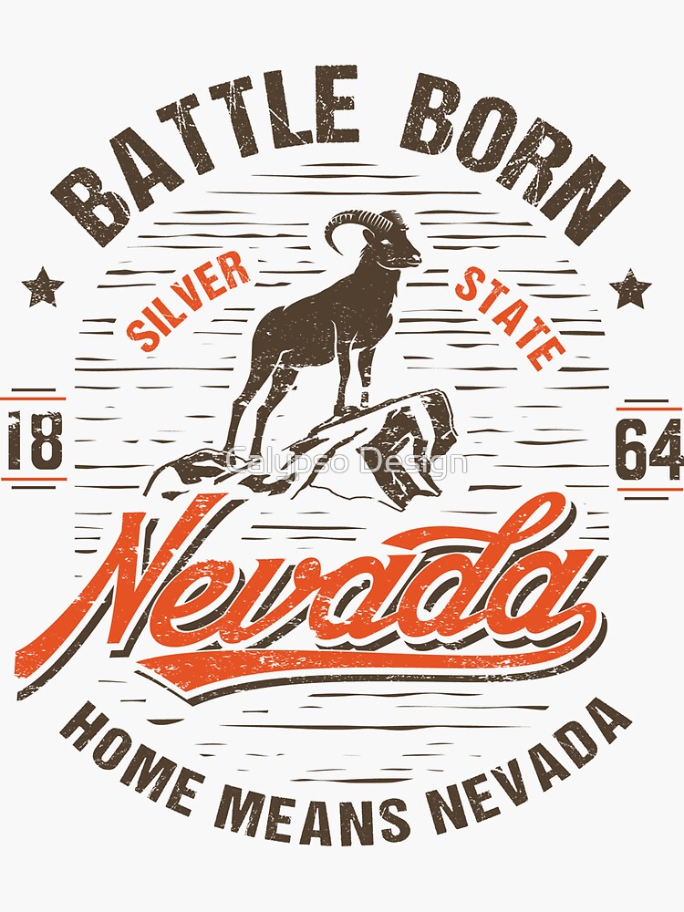 Download "Nevada - Home means Nevada" Sticker by CalipsoDesign ...