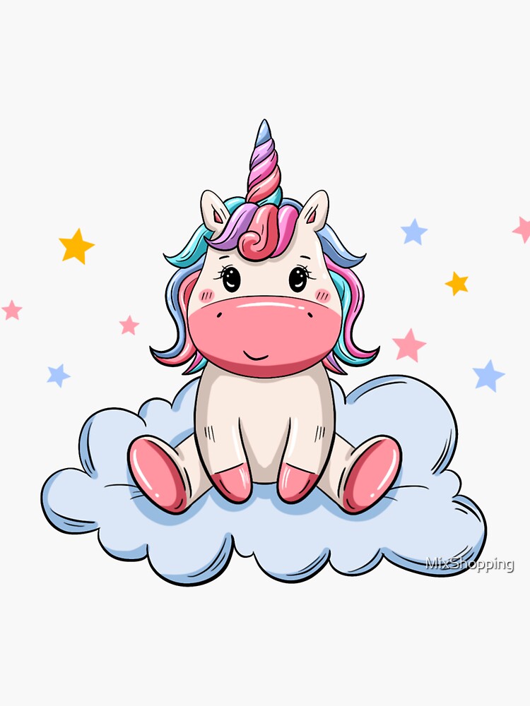 Little Unicorn Stickers Decals Cute Little Unicorn Baby Wholesale sticker 