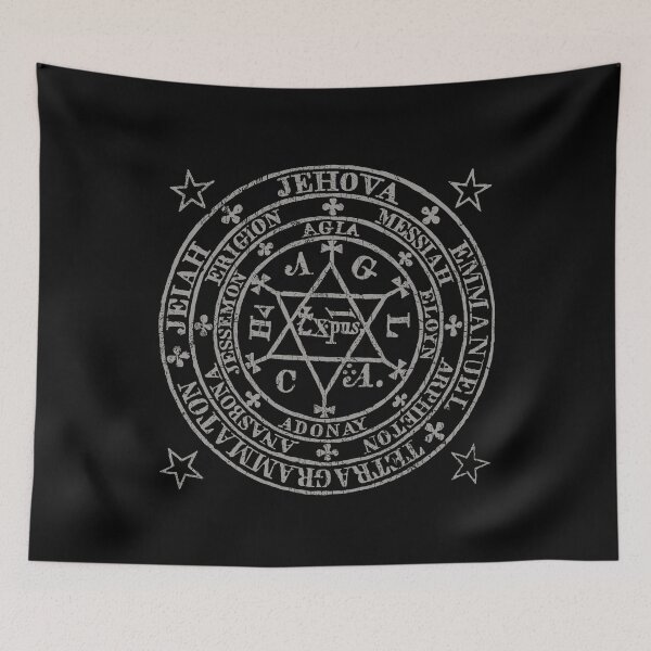 Item preview, The Great Magic Circle of Agrippa, Magical, Occult. Alchemy Symbol designed and sold by Proverbial Wisdom Design.