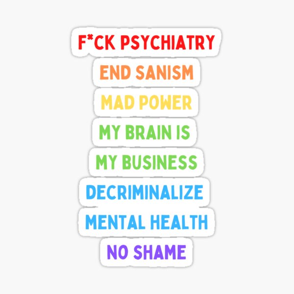 Item preview, Anti Psychiatry/Mad Power Design  designed and sold by katyromanoff.