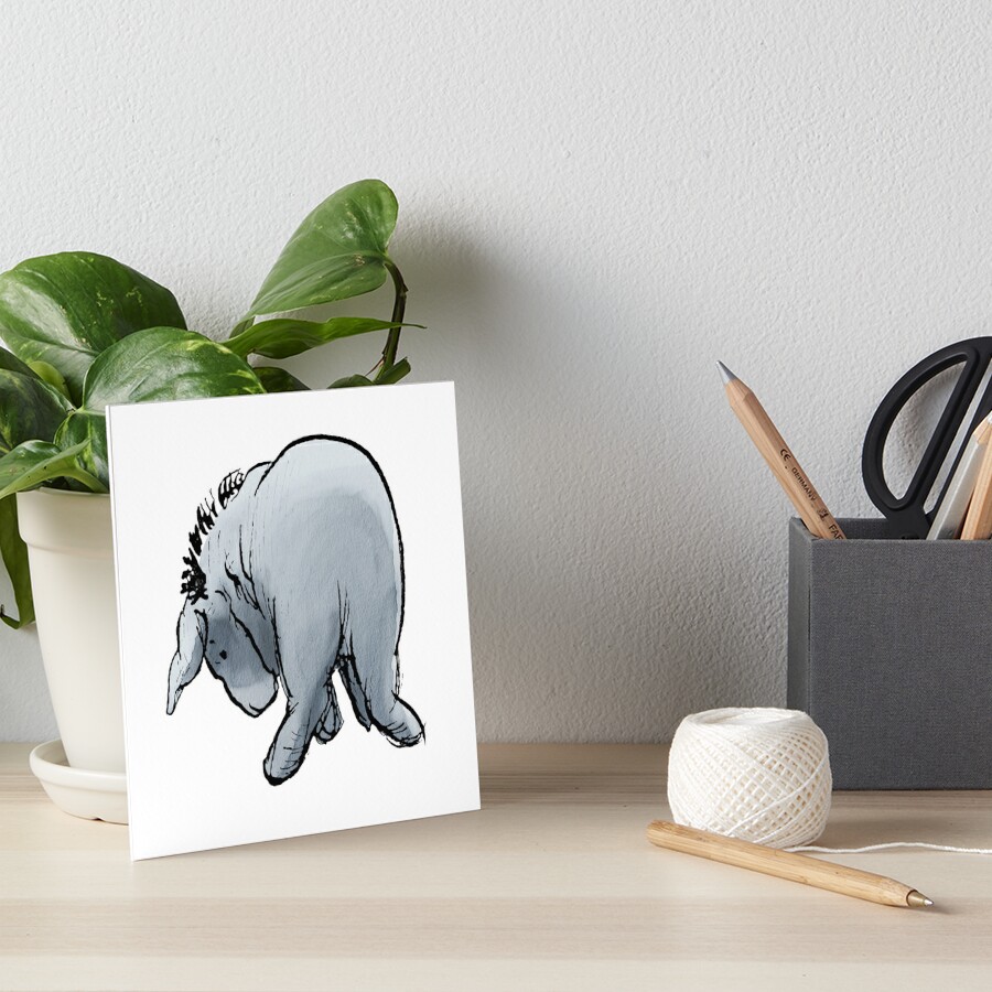 classic-winnie-the-pooh-eeyore-lost-his-tail-art-board-print-for