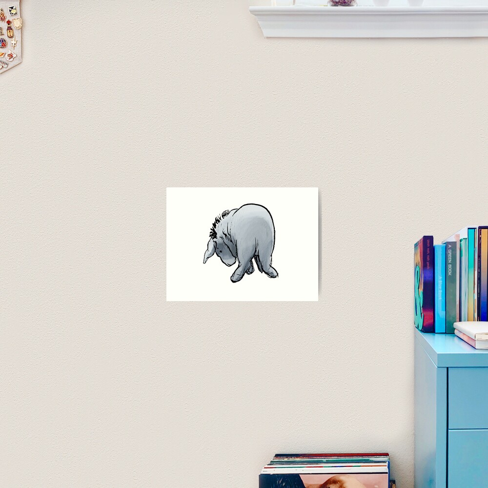 classic-winnie-the-pooh-eeyore-lost-his-tail-art-print-for-sale-by