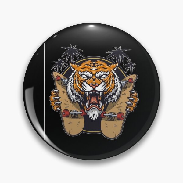 Item preview, Tiger Skate Awsome Sticker designed and sold by jacksrome6.