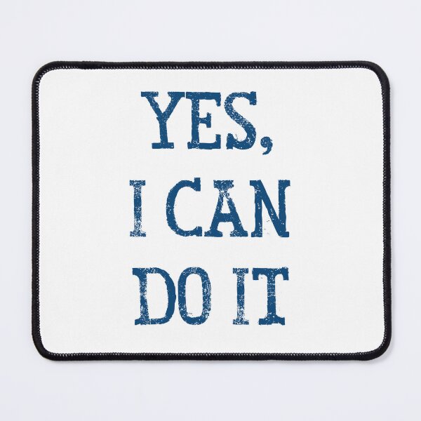 Item preview, yes, i can do it - sticker - bleu designed and sold by yasarh.