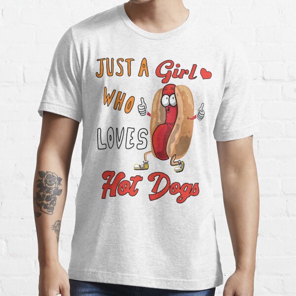 Here for the Hot Dogs Adult Heavyweight Pocket T-shirt Hot 