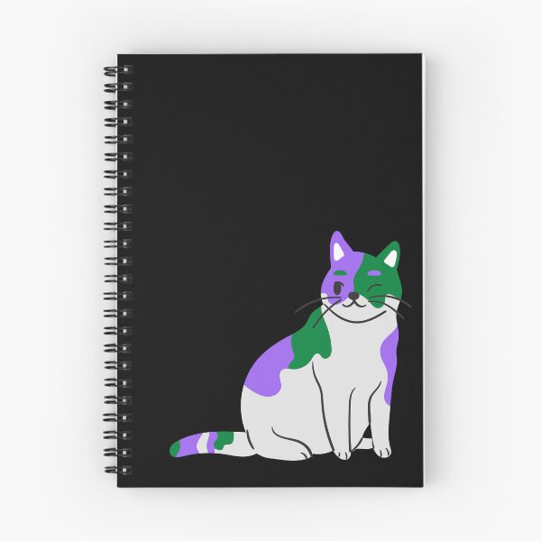 Item preview, Subtle Genderqueer Pride Flag, Cute Discreet Genderqueer Cat, LGBTQ designed and sold by SweetestPrints.