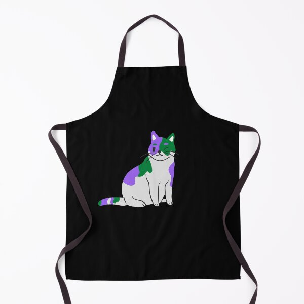 Item preview, Subtle Genderqueer Pride Flag, Cute Discreet Genderqueer Cat, LGBTQ designed and sold by SweetestPrints.
