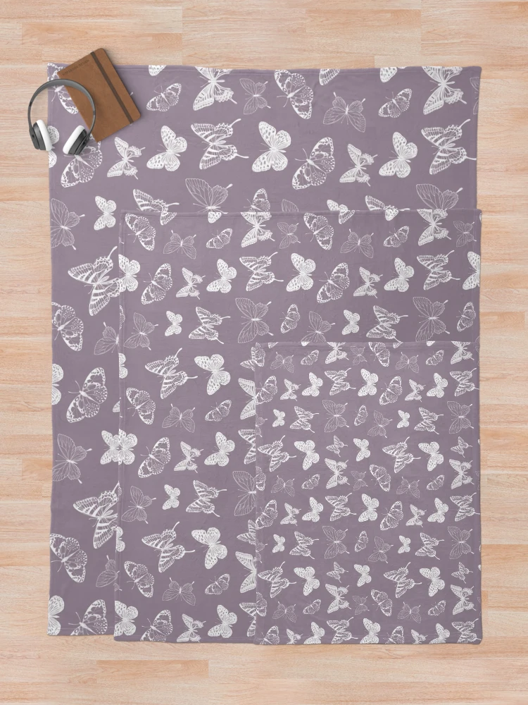 Thumbnail 5 of 6, Throw Blanket, Butterfly Pattern designed and sold by KP-Pattern.