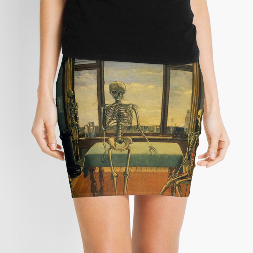 Skeletons in an office by Paul Delvaux Tote Bag for Sale by