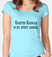 Kristen Kringle is my Spirit Animal Women's Fitted Scoop T-Shirt