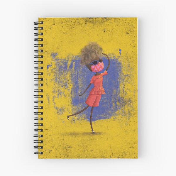 Item preview, Sunny Day Whimsical Woman Illustration in a Pink Playsuit designed and sold by haximica.
