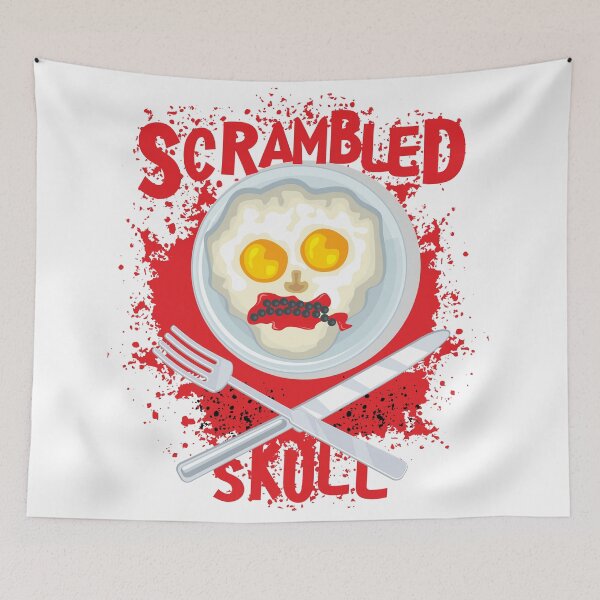 Item preview, scrambled skull designed and sold by amid999.