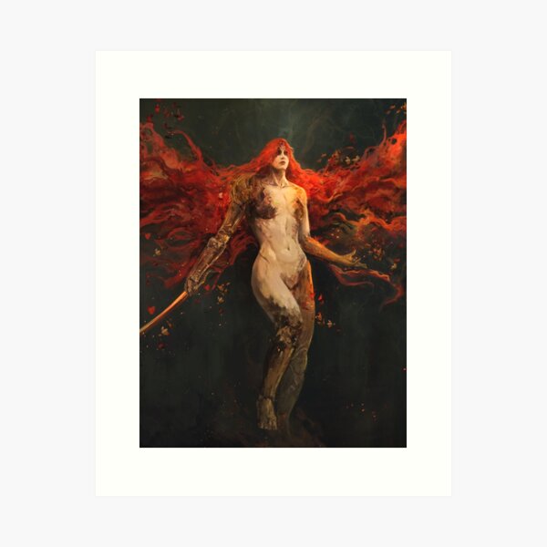 Scarlet Bloom Art Print