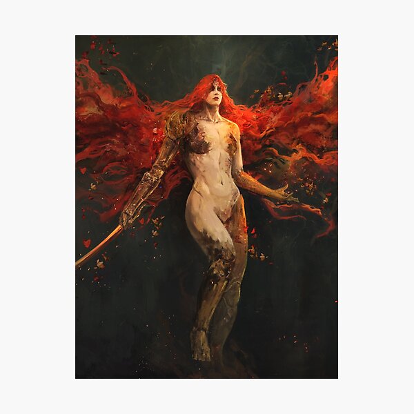 Scarlet Bloom Photographic Print