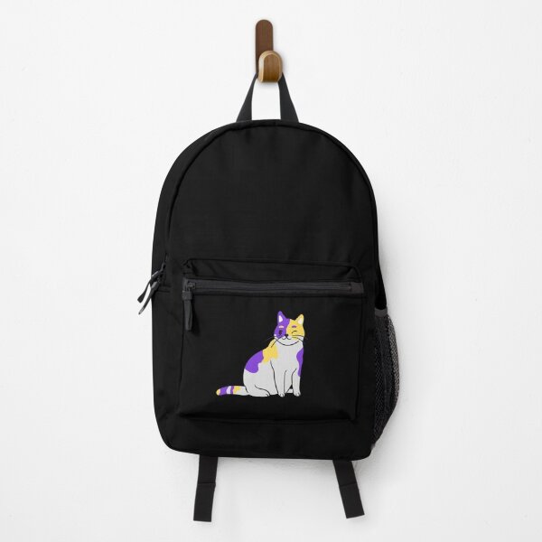 Item preview, Subtle Nonbinary Pride Flag, Cute Discreet Enby Cat, LGBTQ designed and sold by SweetestPrints.