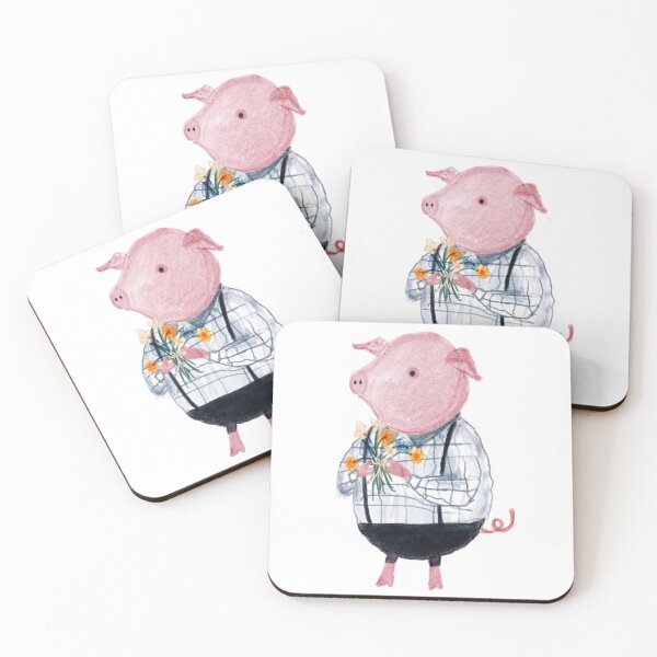Item preview, Piglet with Flowers designed and sold by P-D-Design.
