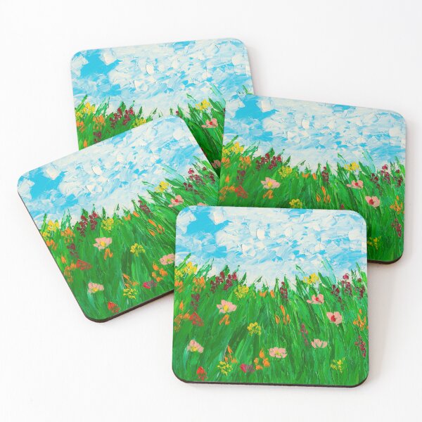 Item preview, Blooming wildflowers meadow designed and sold by ArinasFineArt.