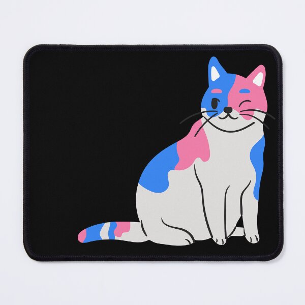 Item preview, Subtle Trans Pride Flag, Cute Discreet Transgender Cat, LGBTQ designed and sold by SweetestPrints.