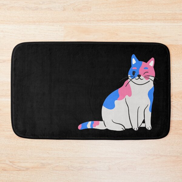 Item preview, Subtle Trans Pride Flag, Cute Discreet Transgender Cat, LGBTQ designed and sold by SweetestPrints.