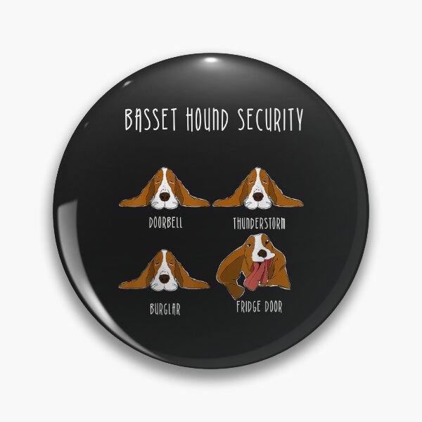 Item preview, Basset Hound Security - Funny Dog Humor designed and sold by PootinTuon.