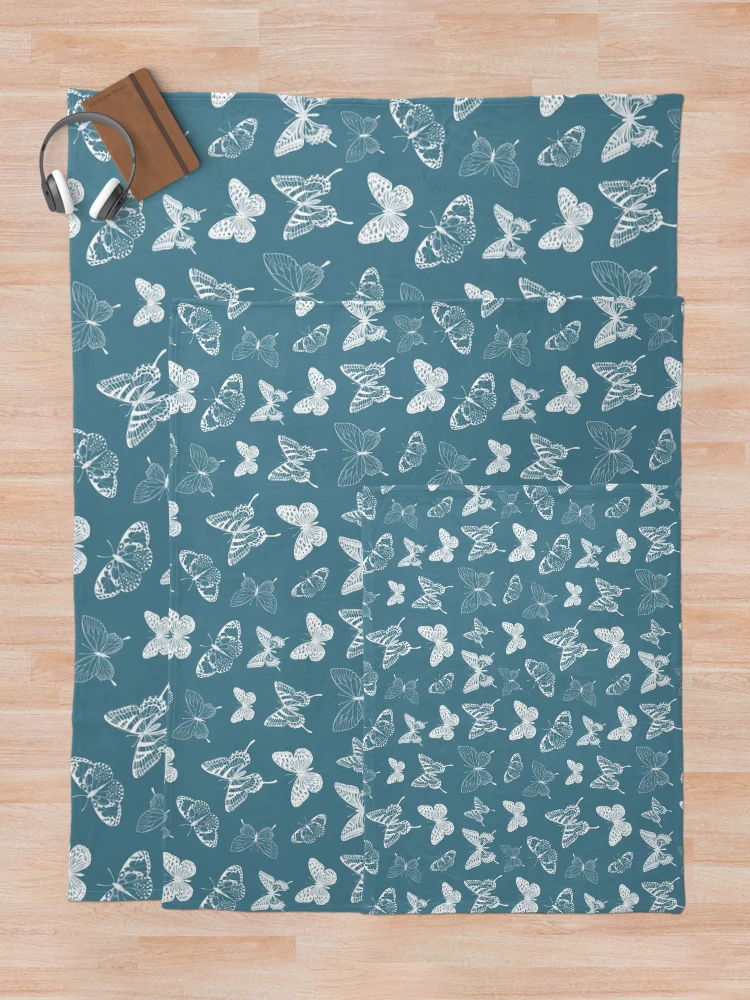 Thumbnail 5 of 6, Throw Blanket, Butterfly Pattern designed and sold by KP-Pattern.