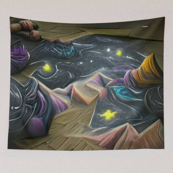 Item preview, AI Generated Art, Stars are only visible in darkness chalk art  designed and sold by ACC .
