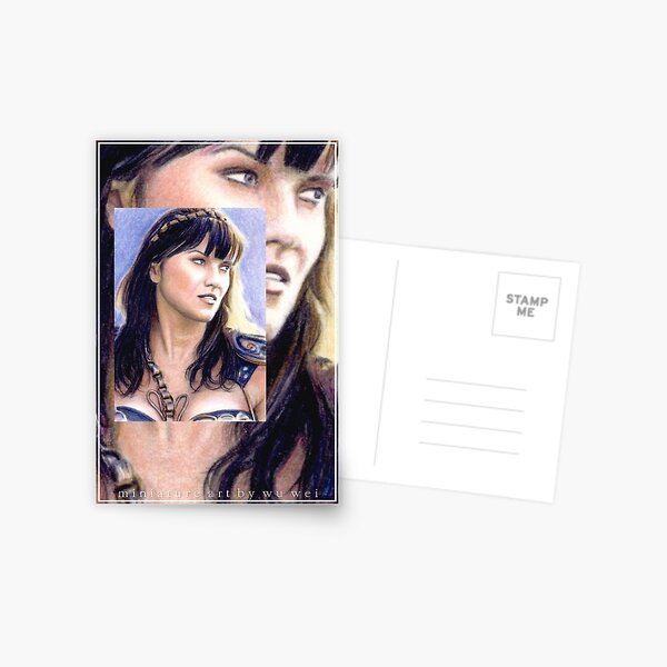 Lucy Lawless miniature Postcard