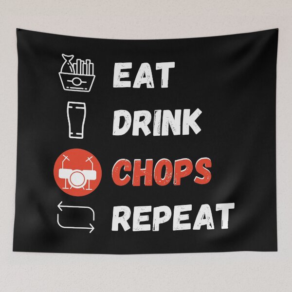 Item preview, Eat Drink Chops Repeat designed and sold by bloody-L.