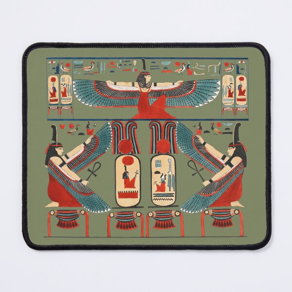Item preview, Two Niches tableau from Thebes Egyptian illustration designed and sold by SolidEarthArt.