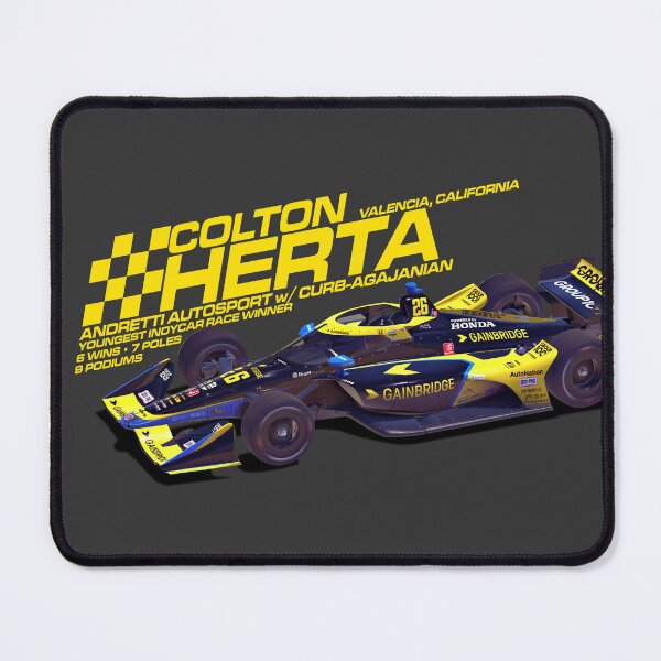 Item preview, Colton Herta 2022 (yellow on black) designed and sold by pdas1996.