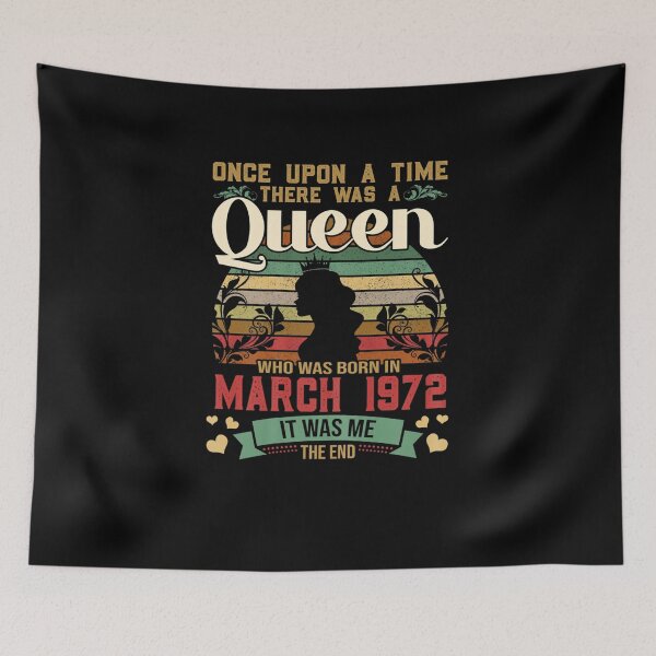 Item preview, 50 Years Old Girls 50th Birthday Queen March 1972 designed and sold by MeesvanEs.