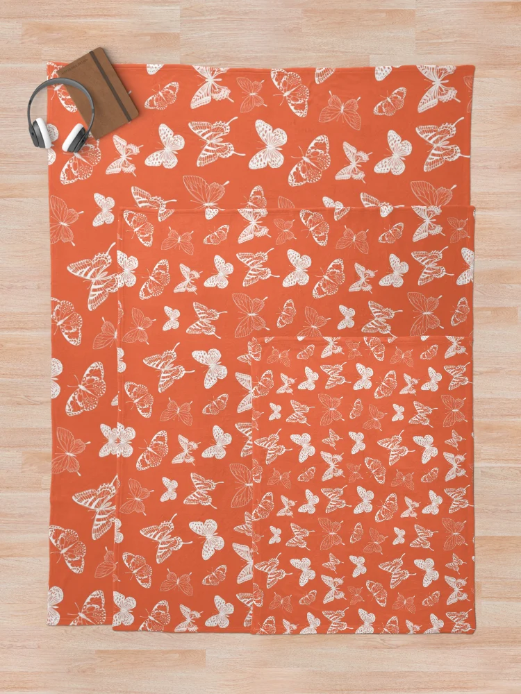 Thumbnail 5 of 6, Throw Blanket, Butterfly Pattern designed and sold by KP-Pattern.