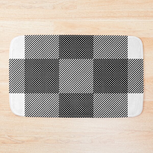 Item preview, Simple Plaid (Black and White) designed and sold by rgbguy.