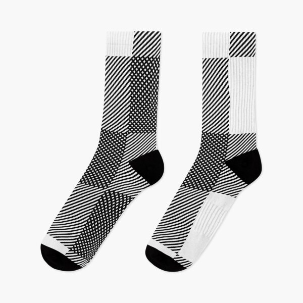 Item preview, Simple Plaid (Black and White) designed and sold by rgbguy.