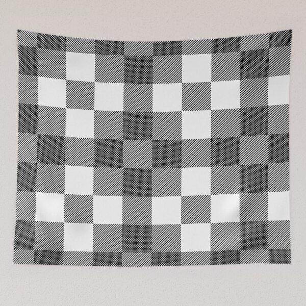 Item preview, Simple Plaid (Black and White) designed and sold by rgbguy.
