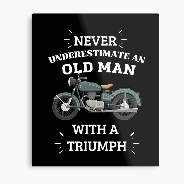 TRIUMPH BRITISH CLASSIC VINTAGE OLD STYLE MOTOR BIKE METAL SIGN MAN SHED GIFT 