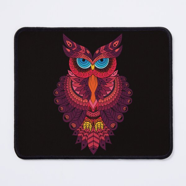 Item preview, Colourful gorgeous owl designed and sold by veczock.