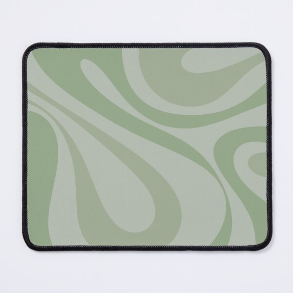 Item preview, Mod Swirl Retro Abstract Pattern in Muted Green Tones designed and sold by kierkegaard.