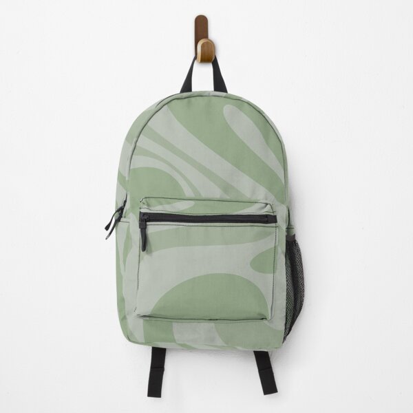 Item preview, Mod Swirl Retro Abstract Pattern in Muted Green Tones designed and sold by kierkegaard.
