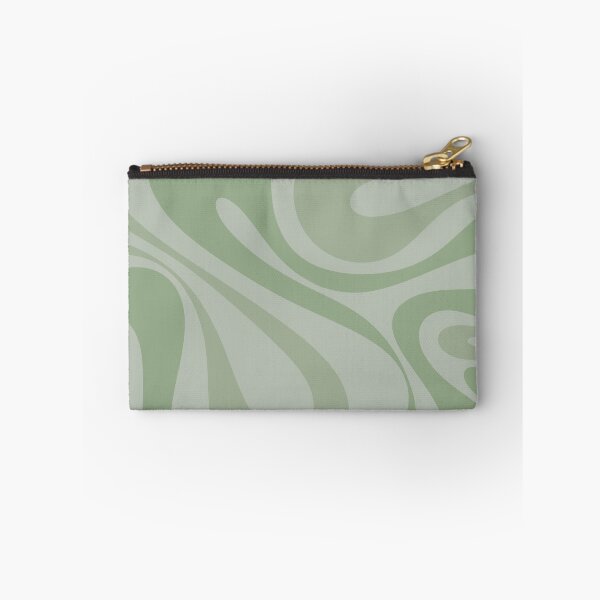 Item preview, Mod Swirl Retro Abstract Pattern in Muted Green Tones designed and sold by kierkegaard.