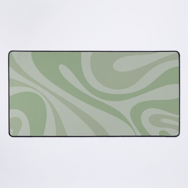 Item preview, Mod Swirl Retro Abstract Pattern in Muted Green Tones designed and sold by kierkegaard.