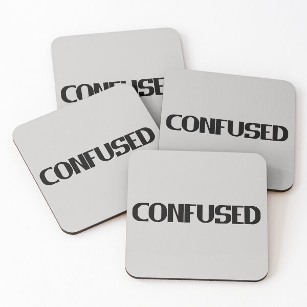 Item preview, Confused - Bold Black Text designed and sold by Chubuter.